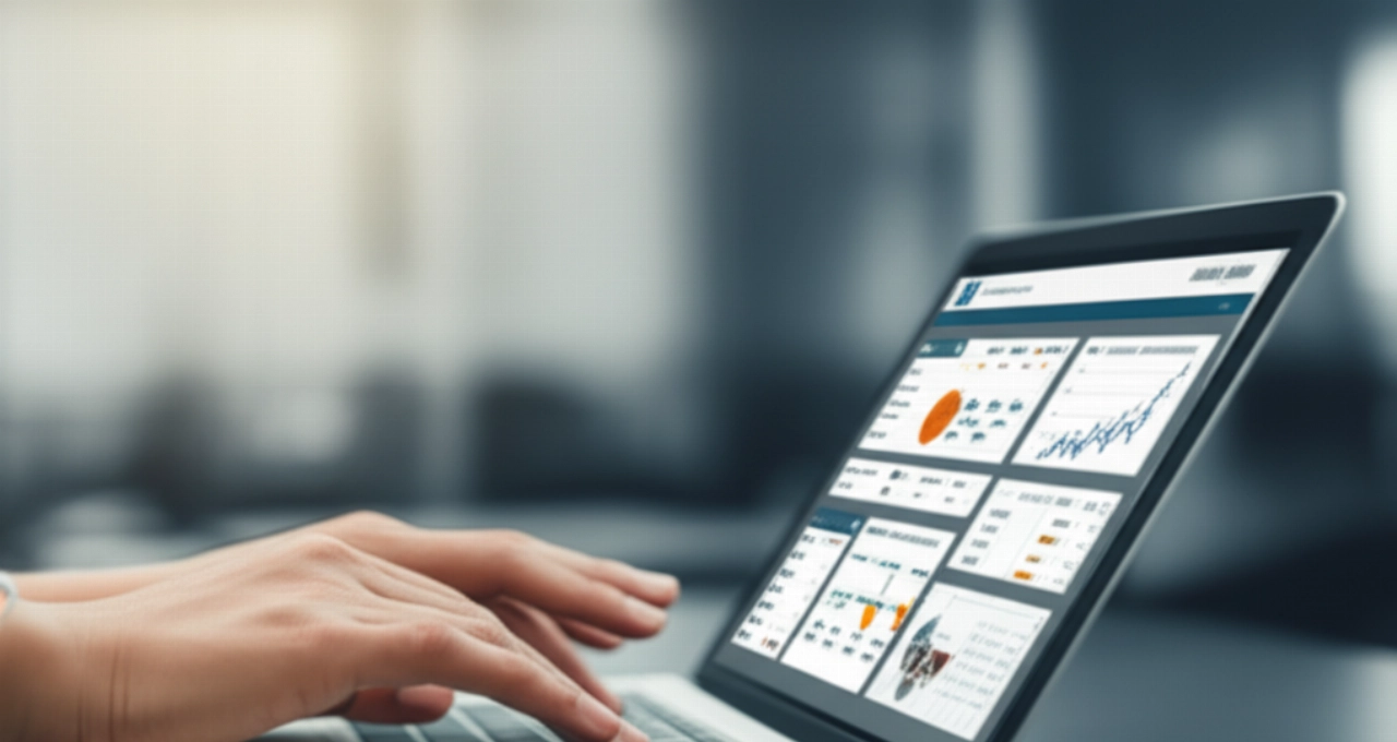 Primo piano di mani caucasiche che interagiscono con un tablet che mostra una piattaforma e-commerce B2B, enfatizzando la facilità d'uso.
