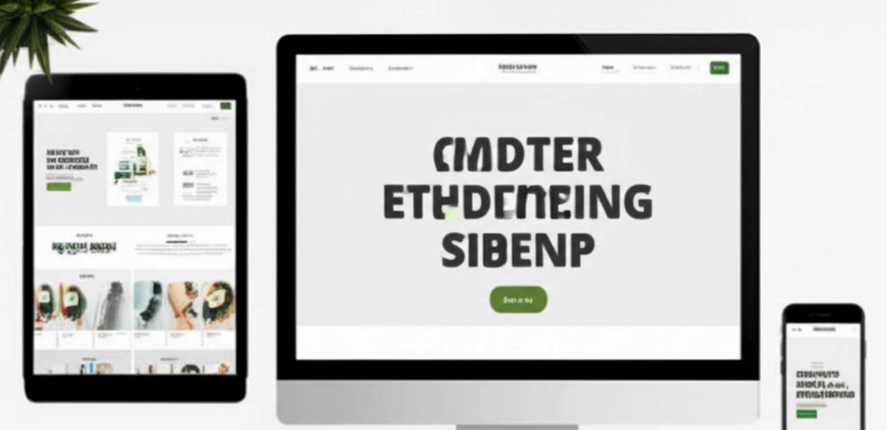 Visualizzazione iperrealistica di un sito e-commerce Shopify progettato su misura su più dispositivi moderni (desktop, tablet, smartphone), che mostra un'esperienza utente bella e unica. Sottolinea il design personalizzato dei negozi online.